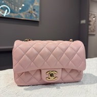 chanel 24K 新尺寸cf經典款小mini 粉色