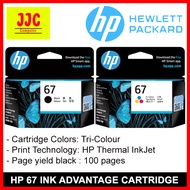 HP 67 BLACK & TRI-COLOR INK CARTRIDGE ORIGINAL