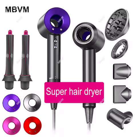 Super Leafless Hair Dryer 5 in 1 Hair Dryer 220V Professional Haircare 1600W Powerful Air Blower Neg