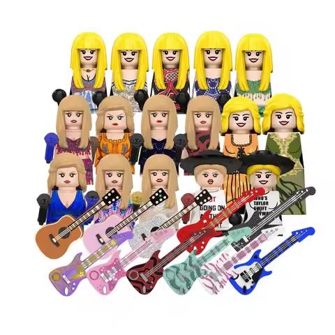 New Toys Alison Swift star Singer Punk Band Building Blocks Cartoon Mini Action Figures Toys For Kid