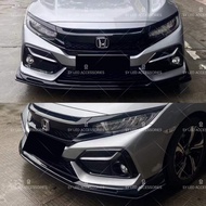 Civic Fc Si Bumper FK7 Front Lips Lip Diffuser Double Design