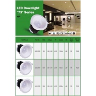 Glass LED Downlight Round 8W 9W