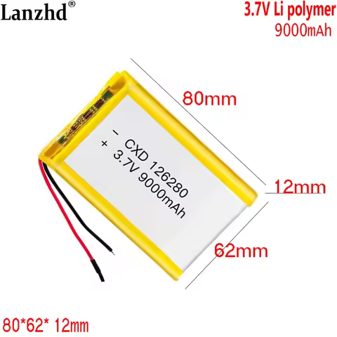 3.7V polymer lithium battery For mobile power bank outdoor audio system LED light Fast charger Comme