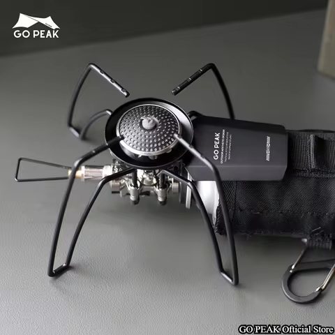 GOPEAK Spider Stove Black Spider Folding Card Stove Camping Tableware Camping Kitchenware Camping Ba