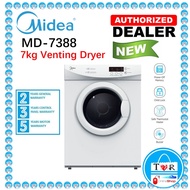 Midea 7kg Vented Clothes Washer Dryer/Pengering Pakaian MD-7388 / Haier HDV70E1 7kg Vented Dryer