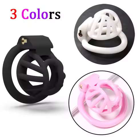 Locked In Lust Male Chastity Device Sissy Chastity Cage With 4 Base Ring