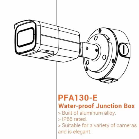 PFA130-E Camera Junction Box IP66 Water-proof Aluminum CCTV Camera Mount Camera Holder for Hikvision