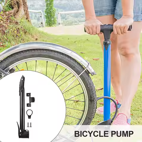 Cycling Tire Inflator Frame Pump Cycling Tire & Floor Pump Aluminum Alloy Portable High Pressure 60 