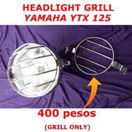 Motorcycle Accessories LED lights Lighting Yamaha YTX 125 Stainless Headlight Grill