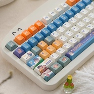 My Neighbor Totoro Keycaps Cherry Profile PBT 150 Keys Wooting Aula F75 Mechanical Anime Keycap Dye 