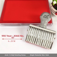 Adjustable Digital Stamp 0-9 Small Combination Production Date Stamp 11 Letter Symbol Roller Stamp M