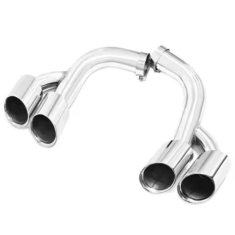 2pcs/lot Car Exhaust Tip For BMW X6 E71 2008-2013 35i Upgrade To X6 E71 50i M50D Quad Muffler Tip Ex