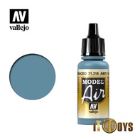 Vallejo Model Air Color Series 71.318 Amt-7 Greyish Blue (17ml) -[Ready Stock]