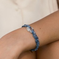 礦石編織手鍊/腳鍊 // 拉長石|月光石|藍寶石|藍磷灰|海藍寶