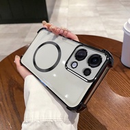 Clear Case For OPPO K13 Turbo Pro K13X Magnetic Attraction Sheet Transparent Soft Phone Casing Shock