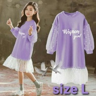 S_S Dress Anak Perempuan Model Korea Umur 2-12 Tahun Baju Gaun Pesta