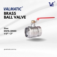 Valmatic Brass Ball Valve DN8-DN50, connection to screwed BSPT