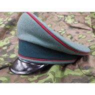 Wild Gray M36 Fine Woolen Big Brim Hat Yanghong Dental Floss Lacquer Sun Visor ww2 Germany