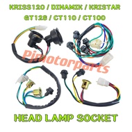 KRISS120 DINAMIK KRISTAR GT128 CT110 CT100 HEAD LAMP SOCKET DEPAN LAMPU SOKET KEPALA SIGNAL KRISS 12