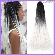 24Inch Ombre Synthetic Crochet Braiding Hair Colored Box  Braiding Synthetic Hair Extensions