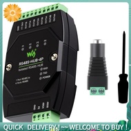4-Channel RS485 HUB Industrial-Grade Isolated Rail-Mount Wide Baud Rate Signal Relay RS485 HUB Repea