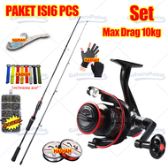 COD pancing 1 set lengkap kuat/jorang pancing kuat 50kg /1.8M 2.1M Pancing Portabel 2 Bagian Pancing
