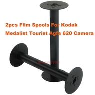 2pc/set Stainless steel 620 Empty Roll Take-Up Film Spools For Kodak Agfa Camera