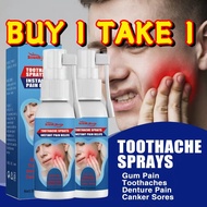 【BUY 1 TAKE 1】Toothache Spray 20ml Efficient Fast Pain Relief Adults Kids Periodontitis Tooth Decay 