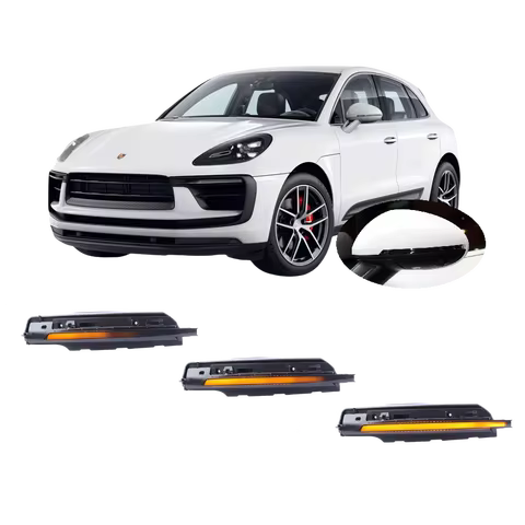 for Porsche Macan GTS S Turbo 2.0T 2014 - 2023 LED Dynamic Blinker Side Mirror Turn Light Signal Lam