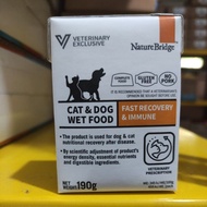 Nature bridge recovery 190gr anjing kucing recovery wet food