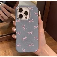 Pink Bowknot Leather Case For Realme C63 C61 C53 C51 12 11 12X Pro Plus 4G 5G Soft TPU Silicone Cove