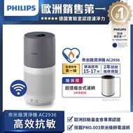 【獨家贈濾網】飛利浦 PHILIPS 17坪 奈米級空氣清淨機-AC2936 (贈原廠濾網)