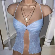 CLEIGHTEEN8H Floral Crop Top, Fairycore Y2k Aesthetic Lace Camisole, Sexy Sleeveless Grunge Summer H
