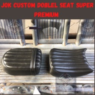 Custom double seat bobber chopper premium seat