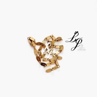 Embossed 750 Titanium Gold