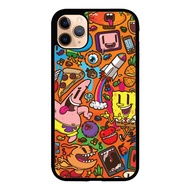 Casing Case iphone 11 X XR XS Max 7 8 Plus Patrick Spongbob Doodle FF1488