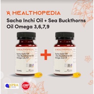 health ♧Healthopedia Sacha Inchi + Sea Buckthorns Oil Softgel (60 PcsBottle)❂