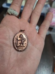 銅製佛牌，儲蓄老人