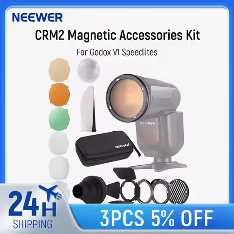 NEEWER CRM2 Magnetic Accessories Kit for Round Head Flash Z1-C Z1-N Z1-S Z2-C Z2-N Z2-S Compatible w