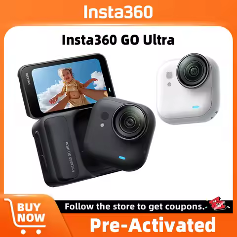 Insta360 GO Ultra Mini Wide-Angle Action Camera 4K60fps Video 156° Max FOV 1/1.28" sensor and 5nm AI