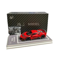 Mj MODEL 1/64 Ferrari F9XX Mansory Hard top Edition One Set of Closed top Red Rims