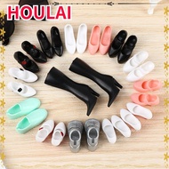 HOULAI 1/3 1/6Doll Shoes Plastic Fashion Foot Length 2cm Long Knees Boots