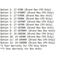 i7 9700kf 9900k 10700kF 10700F I7 10700k 10850kf 10900K Intel CPU