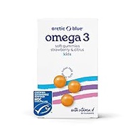 Omega-3 Gummies - Fruit Gums with 250 mg DHA &amp; 70 mg EPA Omega-3 Fatty Acids and Vitamin D3 - for Children, Sugar-Free, with Delicious Flavour