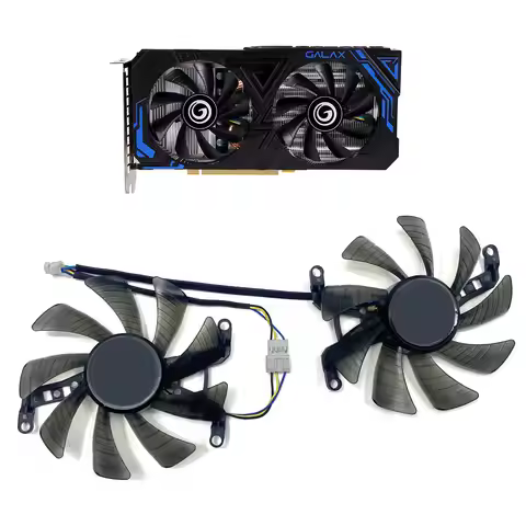 2PCS NEW Cooling Fan 85MM 4PIN GTX1660 GPU FAN For GALAX GeForce GTX 1660 Super video card fans