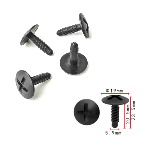 50/100x Battery Cover Mounting Screw 7H0-915-450 7H0915450 Fastener Clip For VW Transporter T5
