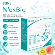 【Buy 2 get 1 free】BElixz N'exBio 3-in-1 Synbiotic 30 Sachets BB-12 LA-5 LGG BC30 Prebiotics Postbiot