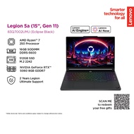 Lenovo Legion 5 83Q7002UMJ (Ryzen7-250/16GB/512GB SSD/RTX5060 8GB /15.3" WQXGA 165HZ/RGB KEY/W11/1.8
