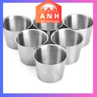 COMBO of 5 lightweight aluminum ice cans - Stainless, ALUMINUM cups, ice cups of all sizes FROM 8CM 