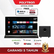 TV LED Polytron Smart TV Cinemax Soundbar 43 inch PLD 43BAG9953 / 43BAG5959